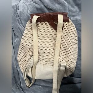 Cute Knitted Bag with Straps and Drawstring